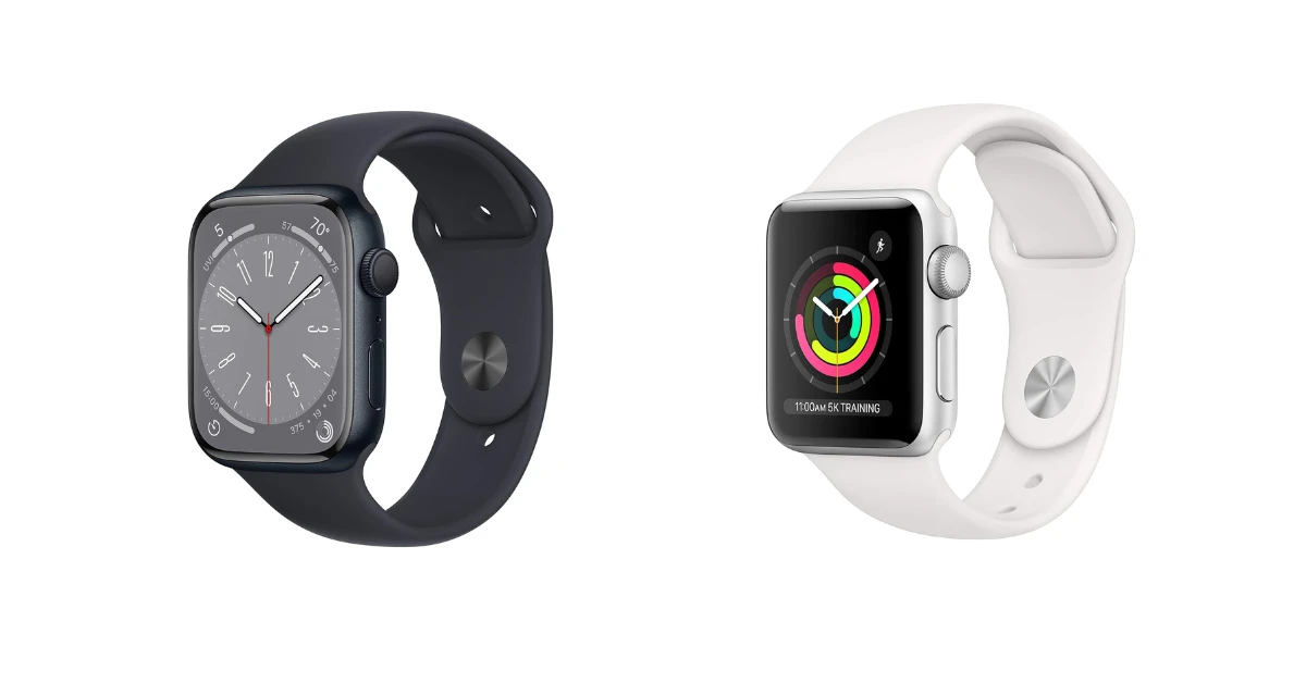 Apple Watch Series 3 vs Series 8