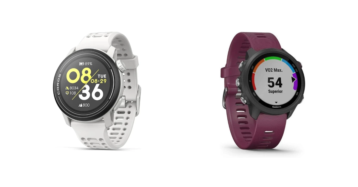 Coros Pace 3 vs Garmin 245