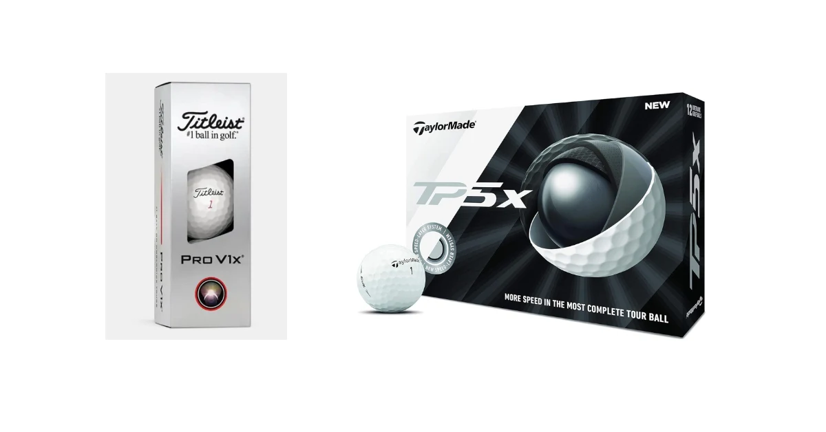 TaylorMade TP5x vs Titleist Pro V1x